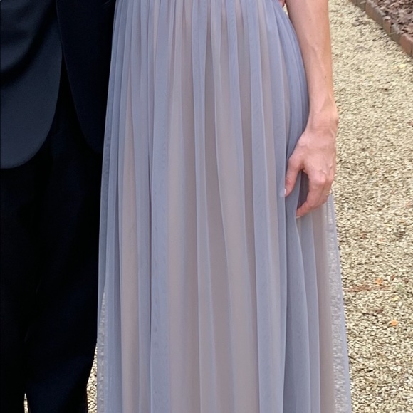 Adrianna Papell Lavender/Gray Gown - Picture 4 of 8